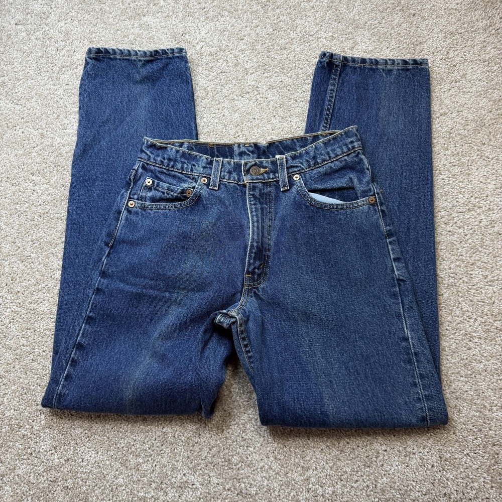Vintage 90s Levis 550 Jeans Mens 30x32 Medium Wash Blue Denim Relaxed Tapered